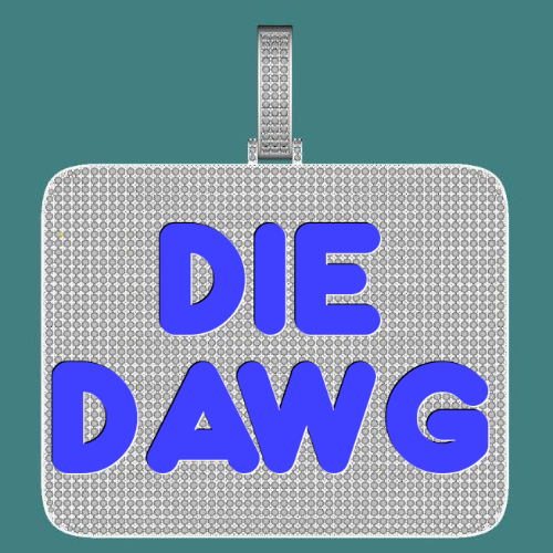 CUSTOM LETTER NECKLACE 3D BIG SQUARE