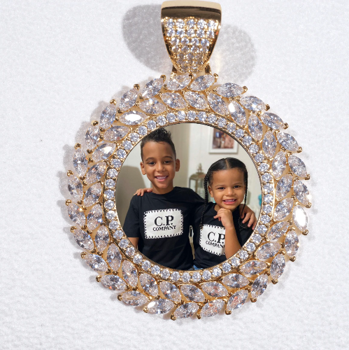 Large 3D Wheat Ear Custom Picture Pendant