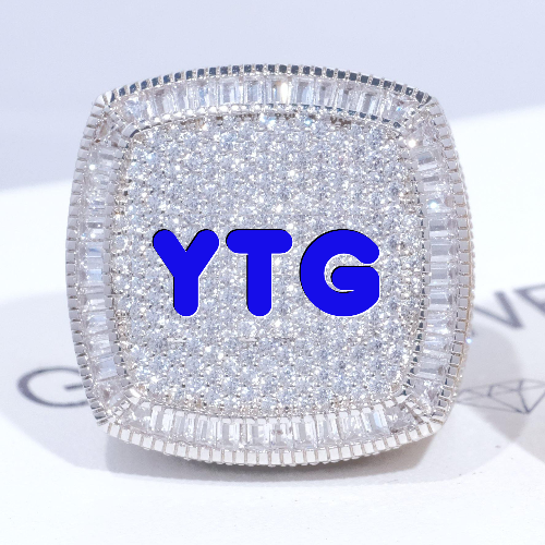 CUSTOM LETTER 3D ICED RING