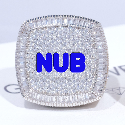 CUSTOM LETTER 3D ICED RING