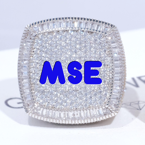 CUSTOM LETTER 3D ICED RING