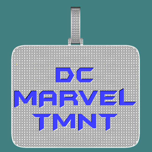 CUSTOM LETTER NECKLACE 3D BIG SQUARE