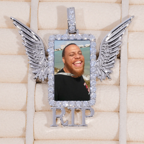 RIP WING 3D CUSTOM PICTURE PENDANT