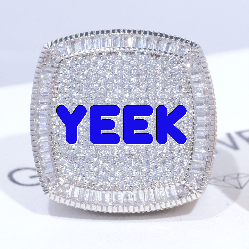CUSTOM LETTER 3D ICED RING