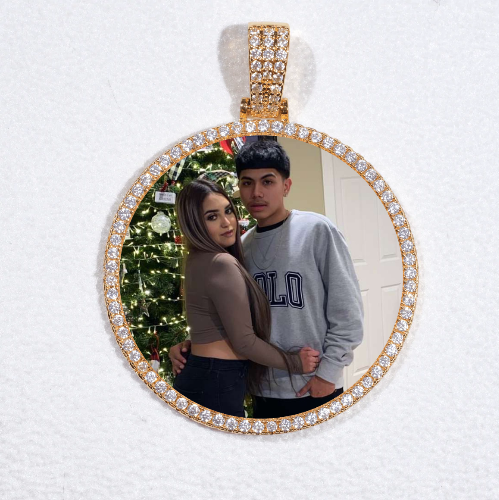 MEDIUM 3D CIRCLE CUSTOM PICTURE PENDANT