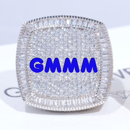 CUSTOM LETTER 3D ICED RING