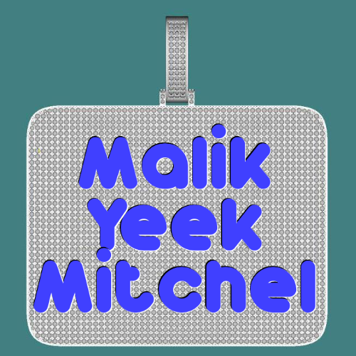 CUSTOM LETTER NECKLACE 3D BIG SQUARE