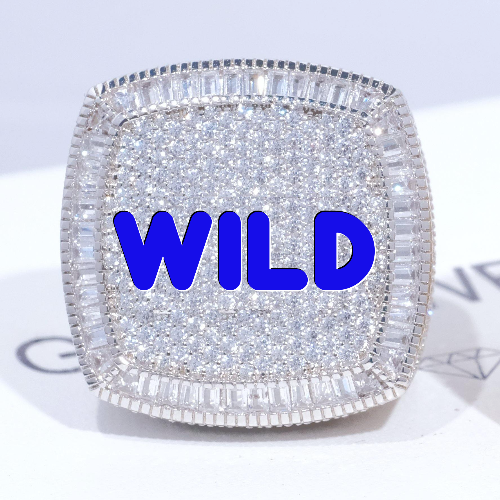 CUSTOM LETTER 3D ICED RING