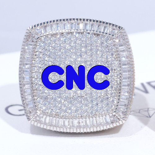 CUSTOM LETTER 3D ICED RING