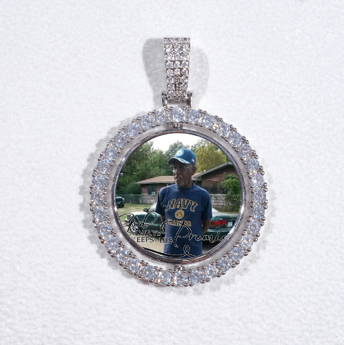 3D Spinning 2-Faced Custom Picture Pendant