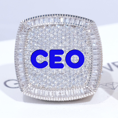 CUSTOM LETTER 3D ICED RING