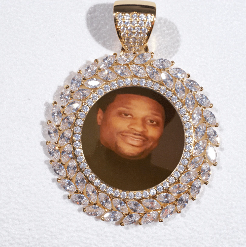 Large 3D Wheat Ear Custom Picture Pendant