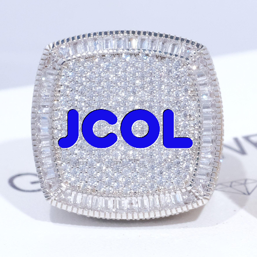 CUSTOM LETTER 3D ICED RING