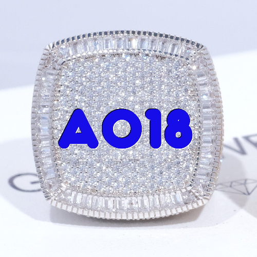 CUSTOM LETTER 3D ICED RING