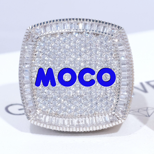 CUSTOM LETTER 3D ICED RING