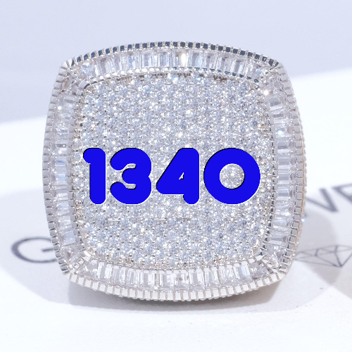 CUSTOM LETTER 3D ICED RING