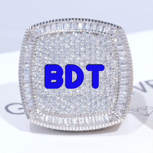 CUSTOM LETTER 3D ICED RING