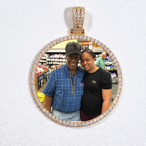 MEDIUM 3D CIRCLE CUSTOM PICTURE PENDANT