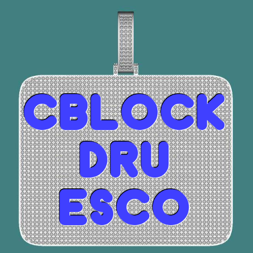 CUSTOM LETTER NECKLACE 3D BIG SQUARE
