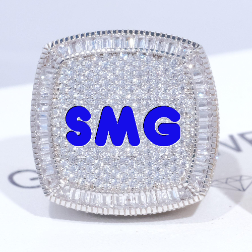 CUSTOM LETTER 3D ICED RING