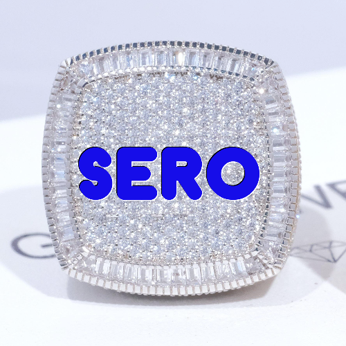 CUSTOM LETTER 3D ICED RING