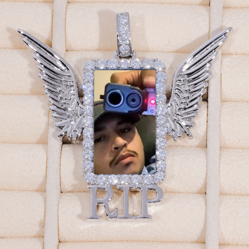 RIP WING 3D CUSTOM PICTURE PENDANT