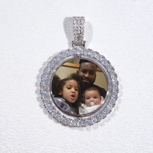 3D Spinning 2-Faced Custom Picture Pendant