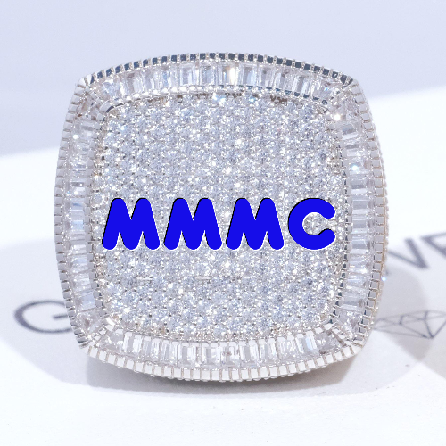 CUSTOM LETTER 3D ICED RING