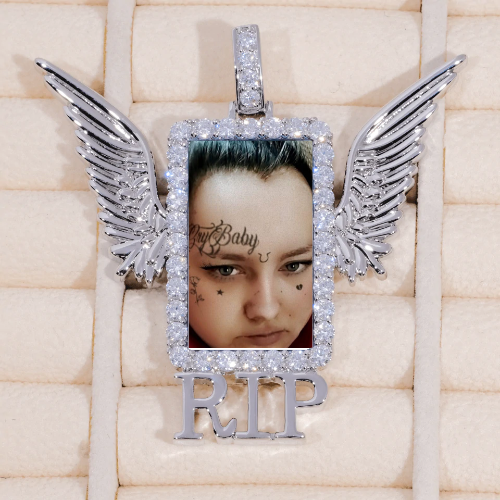 RIP WING 3D CUSTOM PICTURE PENDANT