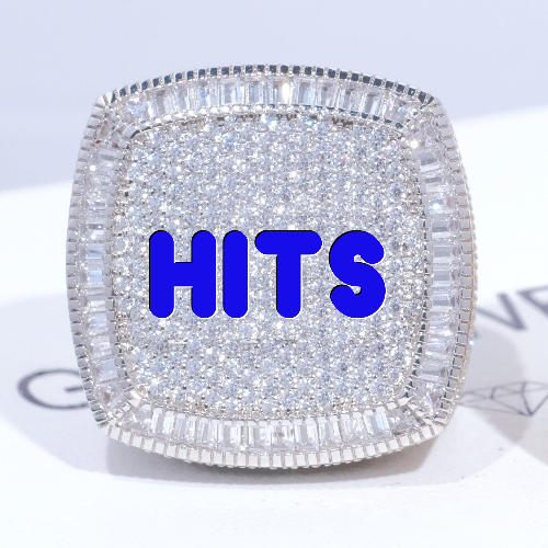 CUSTOM LETTER 3D ICED RING