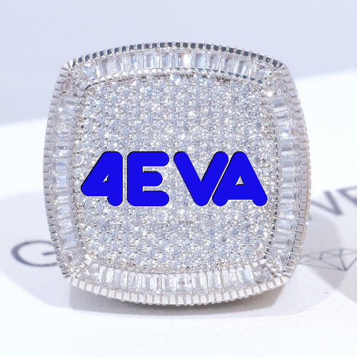 CUSTOM LETTER 3D ICED RING