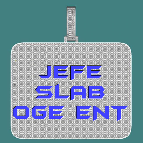 CUSTOM LETTER NECKLACE 3D BIG SQUARE