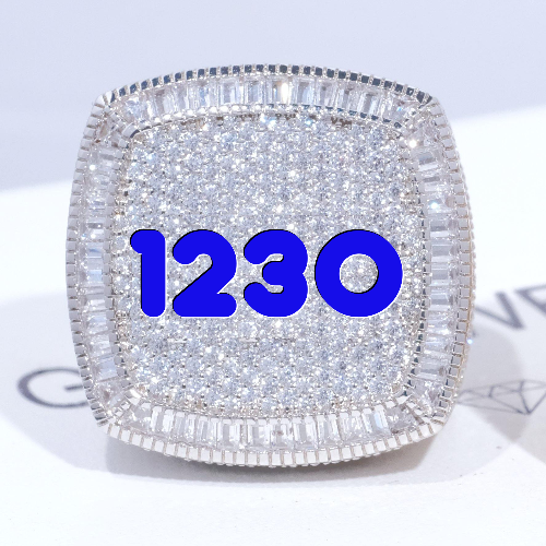 CUSTOM LETTER 3D ICED RING