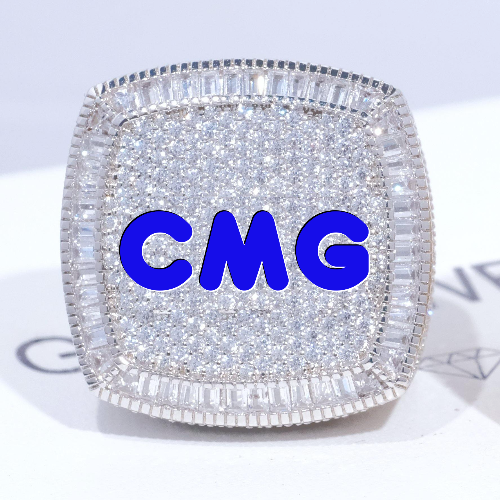 CUSTOM LETTER 3D ICED RING