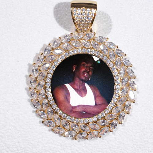 Large 3D Wheat Ear Custom Picture Pendant