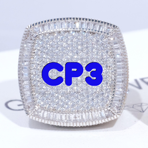 CUSTOM LETTER 3D ICED RING