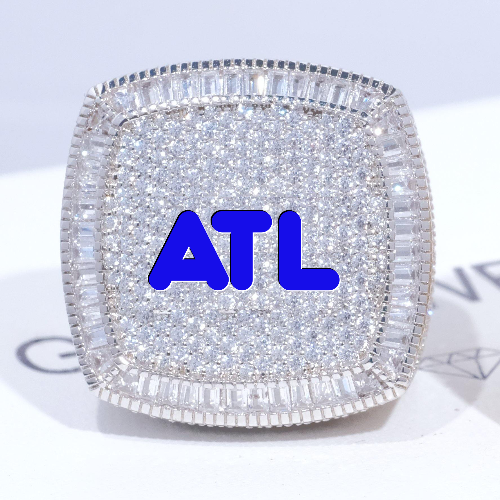 CUSTOM LETTER 3D ICED RING