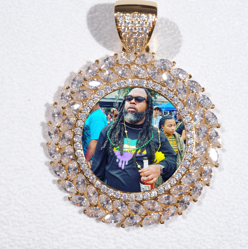 Large 3D Wheat Ear Custom Picture Pendant