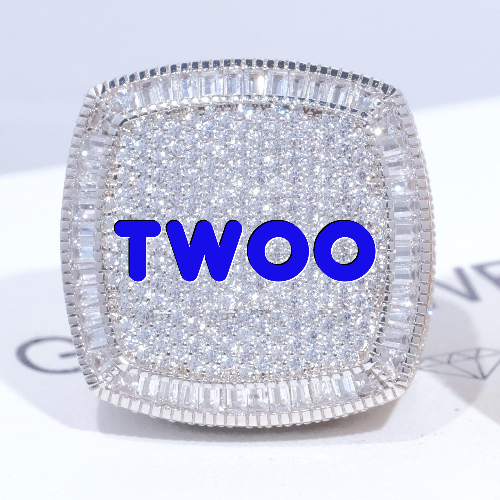 CUSTOM LETTER 3D ICED RING