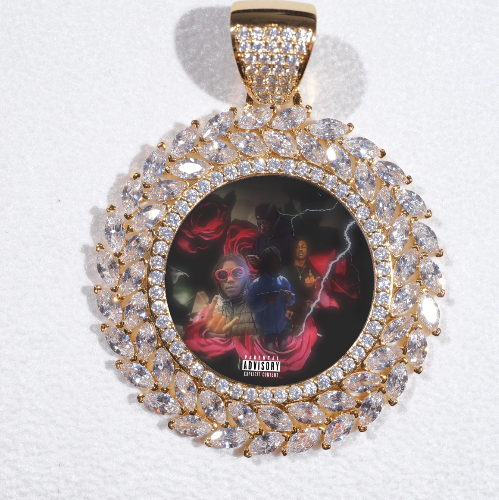 Large 3D Wheat Ear Custom Picture Pendant