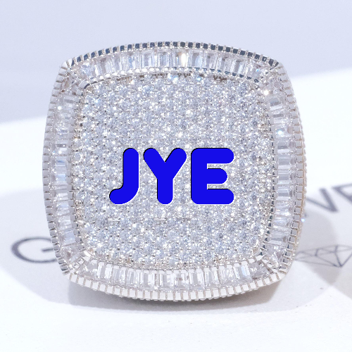 CUSTOM LETTER 3D ICED RING