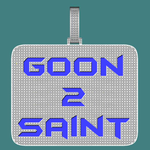 CUSTOM LETTER NECKLACE 3D BIG SQUARE