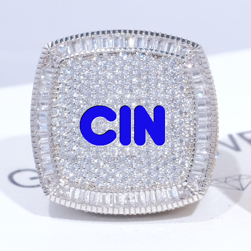 CUSTOM LETTER 3D ICED RING