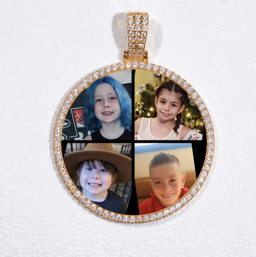 MEDIUM 3D CIRCLE CUSTOM PICTURE PENDANT