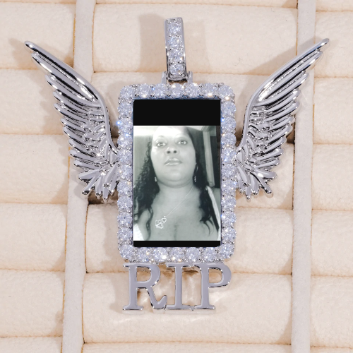 RIP WING 3D CUSTOM PICTURE PENDANT