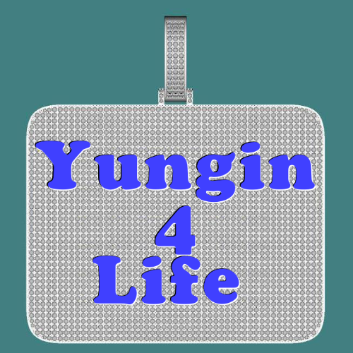 CUSTOM LETTER NECKLACE 3D BIG SQUARE