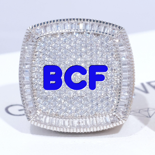 CUSTOM LETTER 3D ICED RING