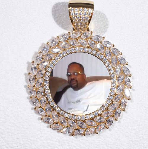 Large 3D Wheat Ear Custom Picture Pendant