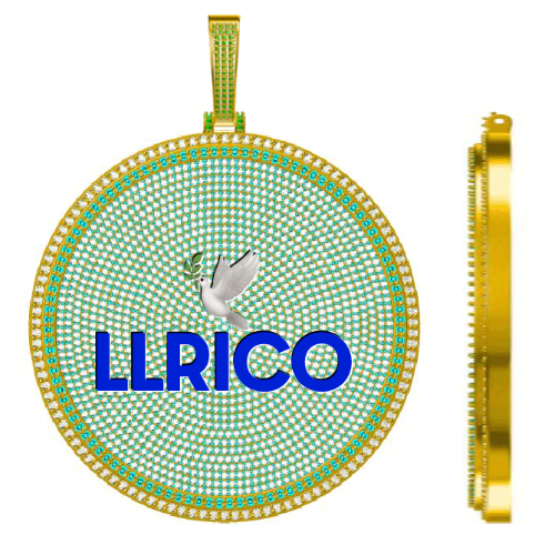 CUSTOM LETTER NECKLACE 3D BIG DISC