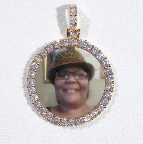 3D CIRCLE CUSTOM PICTURE PENDANT SMALL SIZE